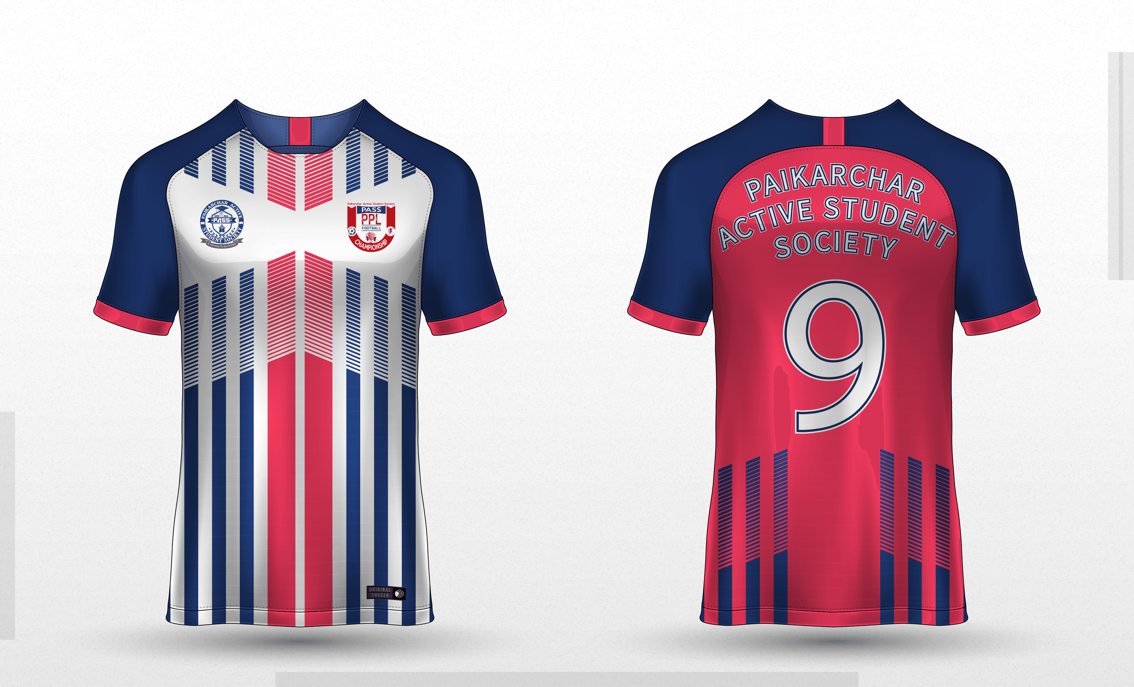 Premium Football Jersey Mockup Design